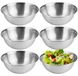 Set de bols mélangeurs en acier inoxydable - 6 pièces - Empilable - Ø 16 cm