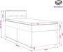 vidaXL Boxspringbed met matras, donkerbruin, 80 x 200 cm, stof
