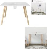 Home Deco Kids Kindertafel - Bouwtafel - Knutseltafel - Tekentafel - Wit - Hout