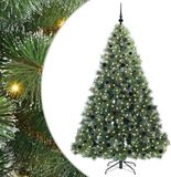 vidaXL Sapin de Noël artificiel avec 300 LED, Standard, Vert, 210 cm, PE et PVC