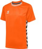 Hummel Kinder-T-shirt Playful Oranje Gestreept Katoen Maat 10 jaar