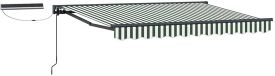 vidaXL Parasol électrique solaire 3 x 2,5 m vert