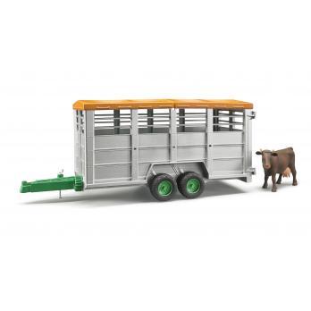 Bruder Livestock trailer with 1 cow