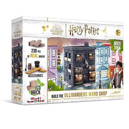 Trefl - Brick Trick Harry Potter: Ollivander's Toverstokjes Winkel - Bouwen met Stenen, Ollivander's Toverstokjes Winkel, EKO Stenen Blokken, 230 stenen, herbruikbaar, voor kinderen vanaf 7 jaar