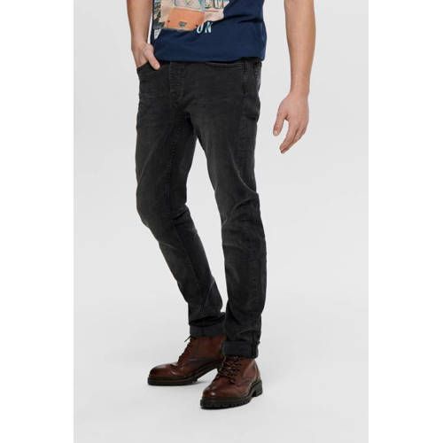 ONLY & SONS ONSLOOM Slim Fit Jeans - Black Denim 0447