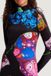 Desigual Bedrukte Coltruijurk Zwart Katoen Lange Mouw Kniehoogte Casual Vrouwen S