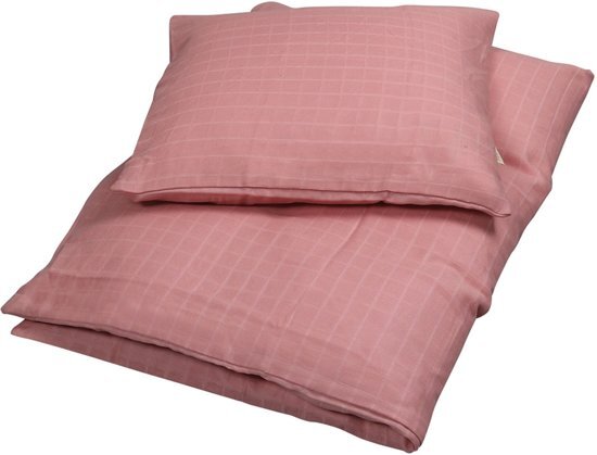 Filibabba - Donsovertrek 100 x 140cm - Muslin junior dusty rose - One size