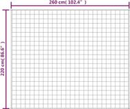vidaXL Verzwaringsdeken 220x260 cm 15 kg Badstof Blauw