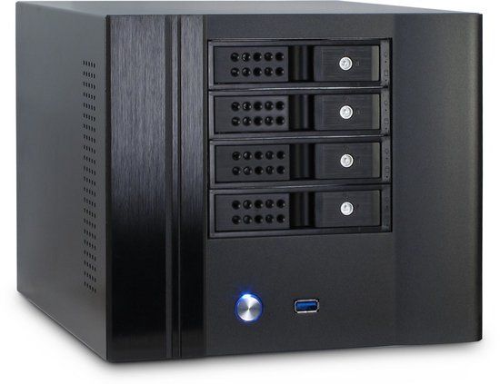 Inter-Tech SC-4004 Small Form Factor (SFF) Zwart computerbehuizing