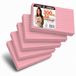 OFITURIA Flashcards A7 roze gestreept 300 stuks leerkaarten