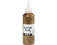 Creativ Company CC Glitter Glue, gold, 118 ml