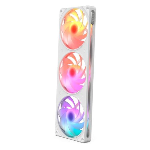 NZXT F360 RGB Reverse - 360mm Enkelram Reverse Fan - Wit