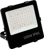 BES LED LED Breedstraler - Rinzu Axion - 100 Watt - Helder/Koud Wit 5000K - Waterdicht IP66 - Philips Driver - Zwart