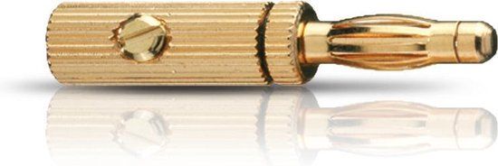 Oehlbach BANANA PIN B3 - Banaanstekker voor luidsprekerkabels - Goud - 1 stuk(s)