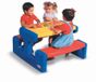 Little Tikes Grande table de pique-nique - Bleu - Plastique - 4 Personnes