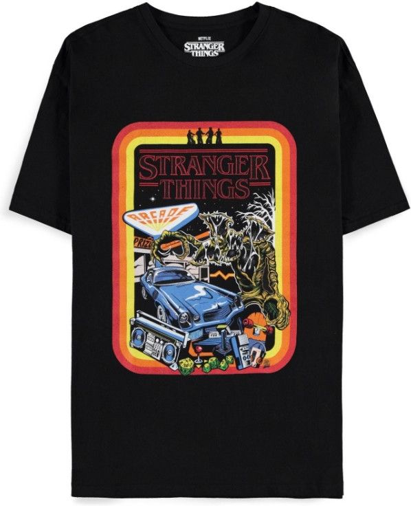 Difuzed Stranger Things - Men's Short Sleeved T-shirt - Zwart - 8718526155068