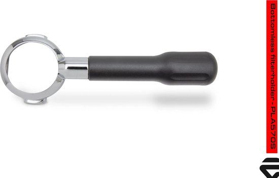 Lelit PLA570S Filterhouder 57mm bottomless met zwart handvat