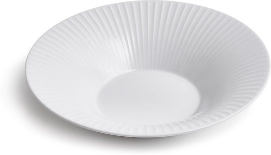 Kähler Design Hammershøi Diep Bord - Ø 26 cm - Porselein - Wit