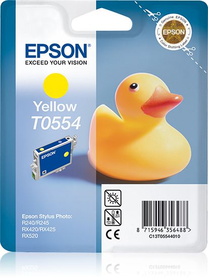 Epson T0554 Yellow Ink Cartridge - Original