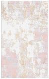Safavieh Traditioneel tapijt, machinewasbaar, antislip, ideaal voor drukbezochte ruimtes, Arizona collectie, laagpolig, Marfil en blauw, 160 x 160 cm