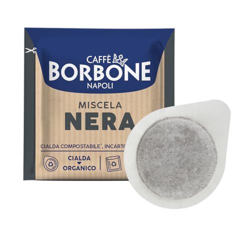 Caffè Borbone Composteerbare Koffiepad, Zwarte Koffiemelange - 150 Koffiepads - Recycleerbare verpakking - Compatibele met ESE-systeem Papieren koffiepads van 44 mm