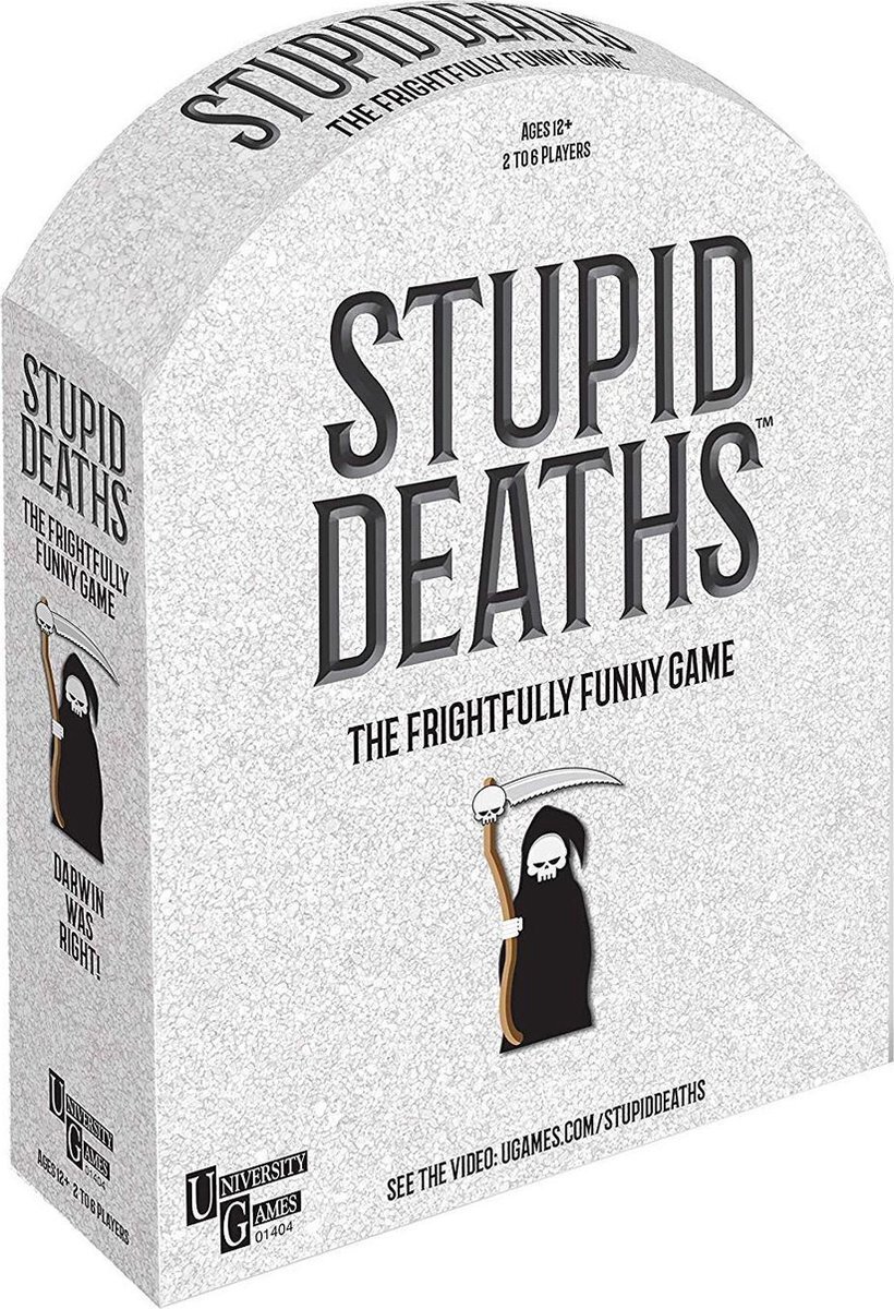 University Games 6085 Stupid Deaths Board Game