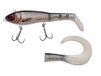 Abu Garcia Svartzonker McHybride snoekaas, Swimbait hybride aas met hard lichaam en zachte paddle, biedt een reservestaart
