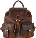 GREENBURRY Vintage Rugzak Leer Bruin