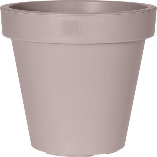 W.J. Bloempot EK Rond 25x25x22 cm Taupe