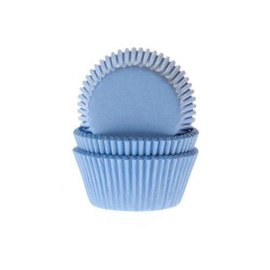 House of Marie Cupcake Cups Licht Blauw 50x33mm - 50 stuks
