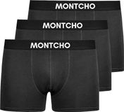 MONTCHO Essence Series Boxershorts Heren 3 Pack Antraciet