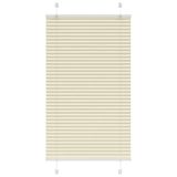 vidaXL Plissé Rolgordijn 70x150 cm Polyester Crème