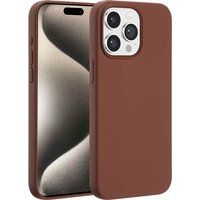 Accezz Liquid Silicone Backcover met MagSafe voor de Apple iPhone 15 Pro Max - New Tea Brown