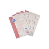 Oxford Recycling schoolblok A4 geruit met rand links en rechts, liniatuur 28, 50 vellen, 5 stuks