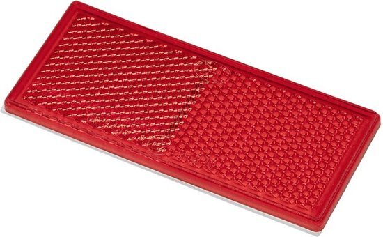 ProPlus reflector 82 x 36 mm zelfklevend rood