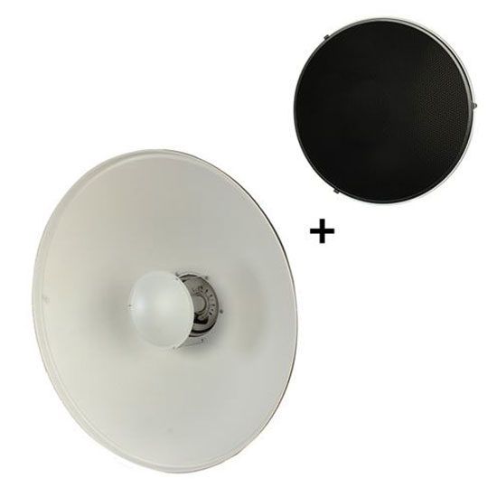StudioKing Beauty Dish Wit SK-BD550W 55cm voor Falcon Eyes