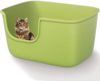 OEM BeiJingLiangPinJiaZuoKeJiWenHuaFaZhanYouXianGongSi XXL Kattenbak - Open - Groen - Kunststof - 56L x 41B x 31H cm