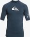 Quiksilver All Time UV Surf T-shirt voor mannen - Korte mouw - UPF50 - Navy Blazer - Blauw - Maat S
