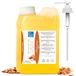 Zoete Bleu & Marine Bretania Zoete amandelolie, koudgeperst, preventie van striae, zwangerschap, huidverzorging, hydraterend, natuurlijke make-up verwijderaar, haarreparatie, 1000 ml