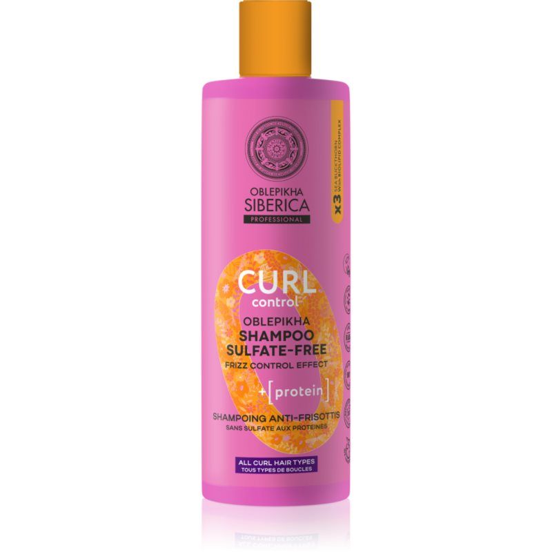 Natura Siberica Oblepikha Siberica Shampoo zonder sulfaten met eiwitten "Curl Control"