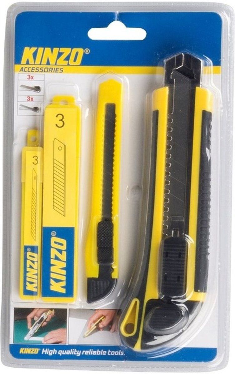 Kinzo Breekmesjes set - 4 delig - klussersmes