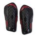 Mitre Aircell Voetbal Scheenbeschermers | Extreem Ademend | Bescherming tegen stoten | Lichtgewicht Scheenbescherming, Zwart/Rood, L