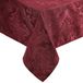 Elrene Damast Tafelkleed, polyester, cranberry, 152,4 x 213,4 cm langwerpig/rechthoekig