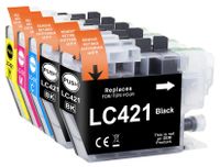 Brother Cartouches d'encre LC421 Multipack