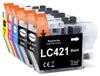 Brother Cartouches d'encre LC421 Multipack