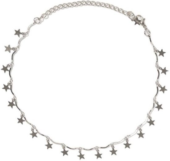 Joboly Ster choker - Dames - Zilverkleurig - 30 cm