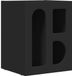 vidaXL Table de chevet ELST Noir Bois traité 40 x 35 x 50 cm