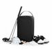 Sac de rangement pour chaussures de golf sans marque - 9 litres - 16 x 19 x 15 cm - noir