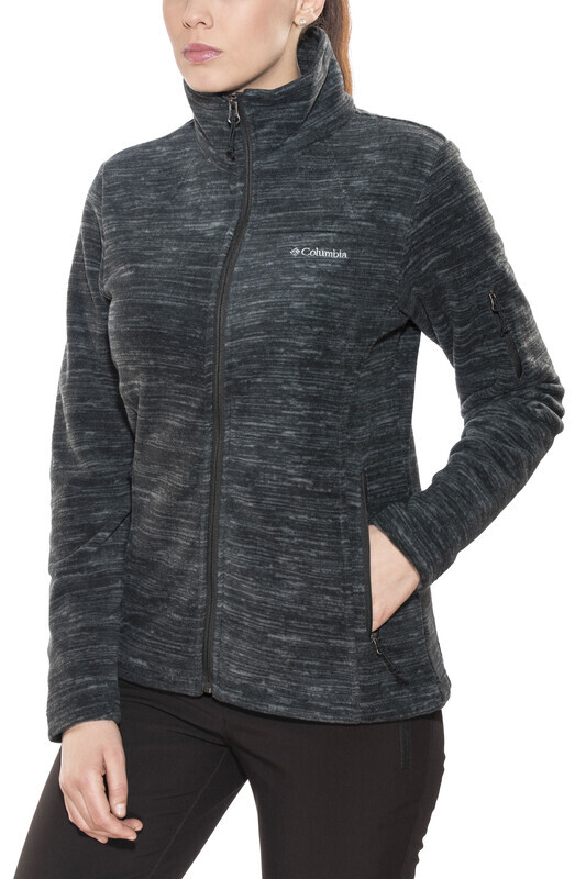 Columbia Fast Trek Jas Dames, black spacedye print L 2020 Fleece jassen