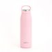 Grandties 700 ml geïsoleerde sportdrinkfles met lekvrij ergonomisch deksel met handvat - dubbelwandige drinkfles roestvrij staal houdt tot 24 uur warm (roze), ZL001210702